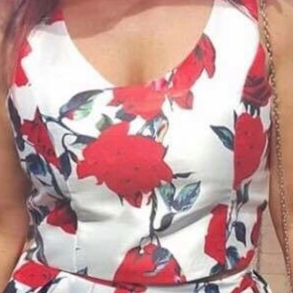 2 piece floral dress - Picture 2 of 4